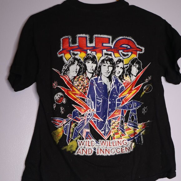 AUTHENTIC Vintage UFO 1970's Single Stitch Double Sided Rock Band Tour shirt - Picture 2 of 10